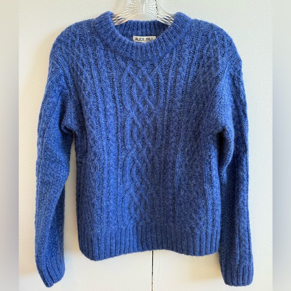 NWT Alex Mill Catskills sweater, cobalt blue, XS